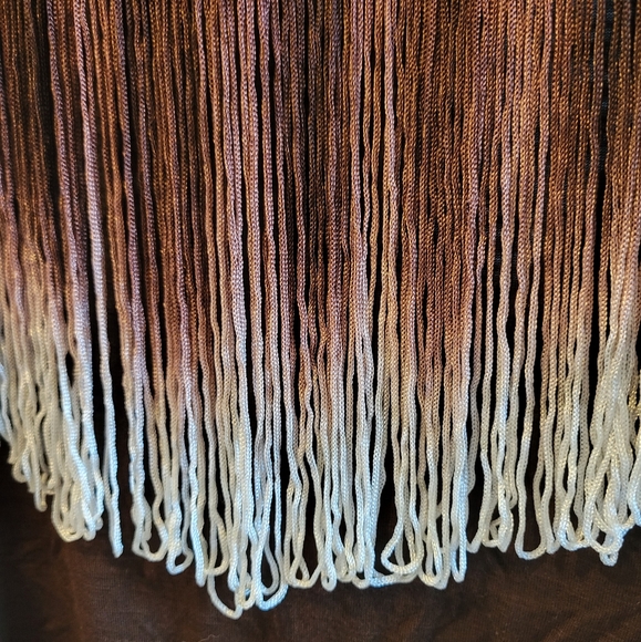 Size XS Costa Blanca Halter Top with Fringe - Picture 3 of 3